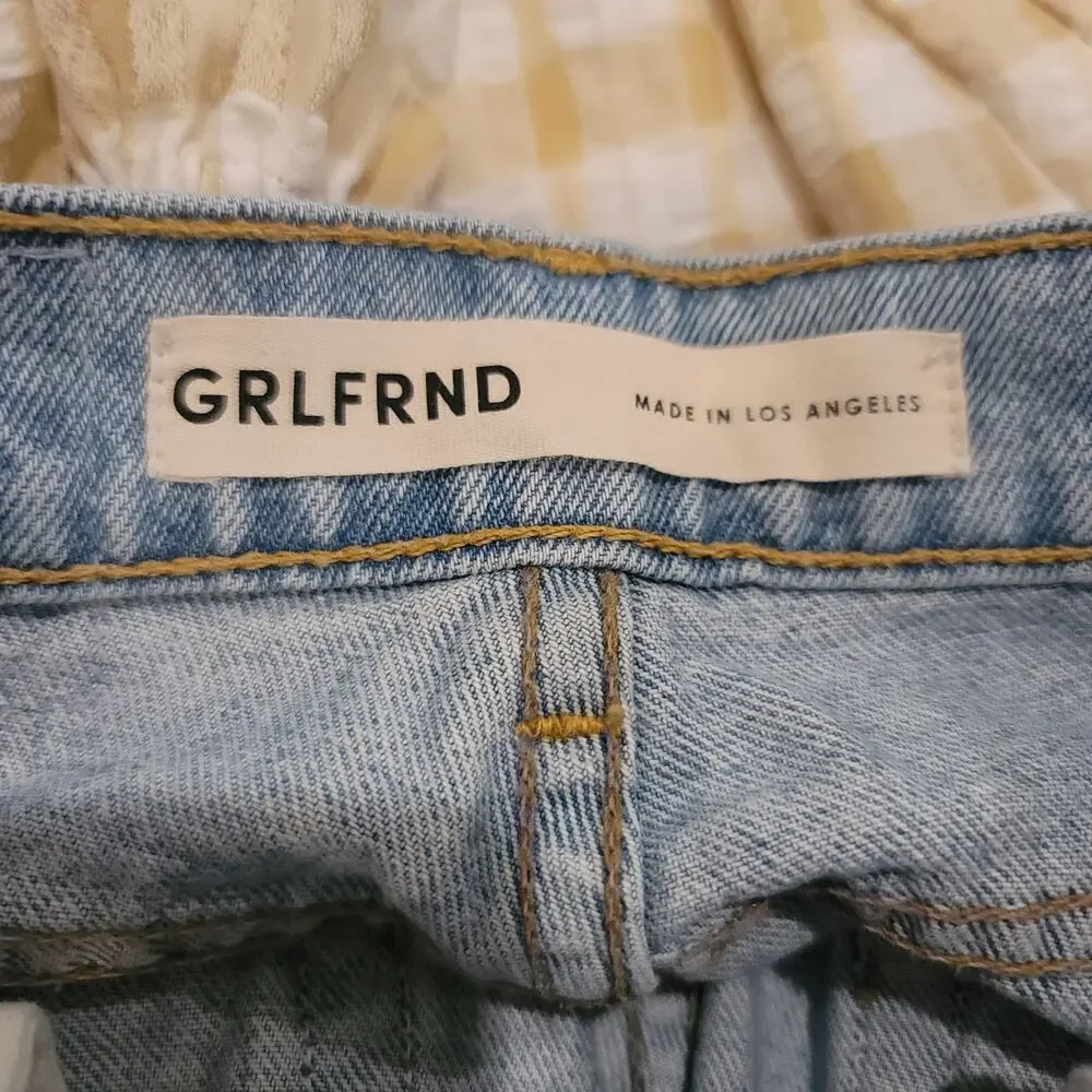 GRLFRND Cassidy Mid Rise Straight in Park Slope NWT Size 24 - Picture 7 of 9